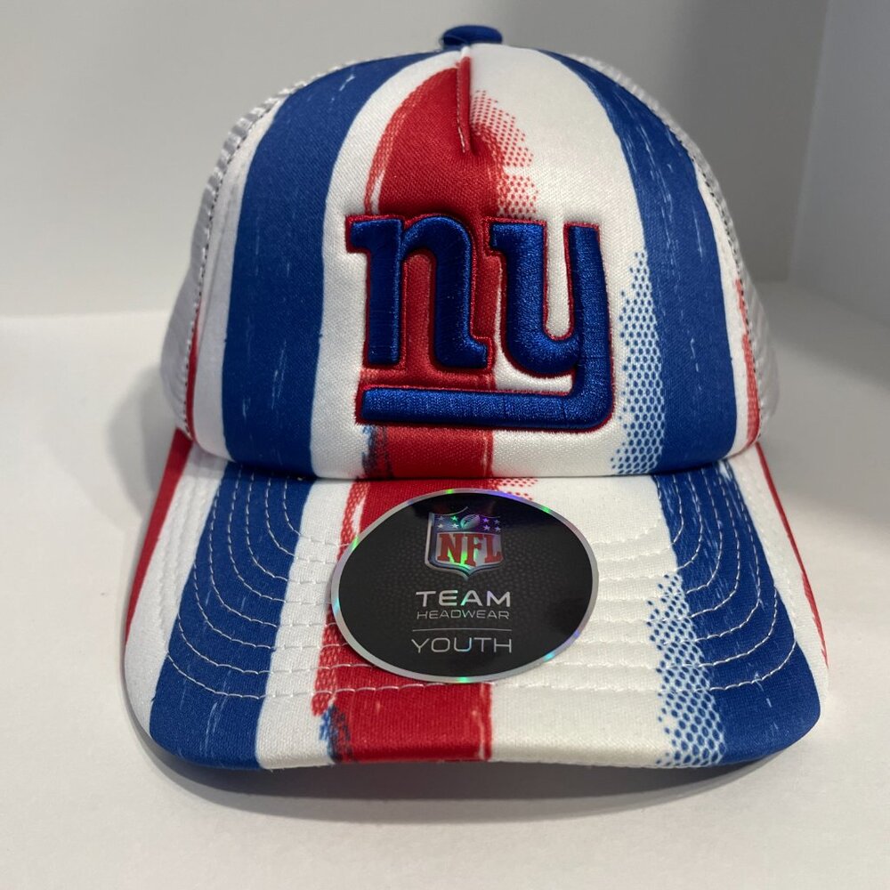 NWT Youth New York Giants USA Flag Trucker Hat NFL Team Apparel